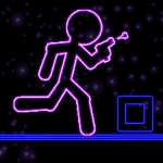 Glow Stick-Man Run : Neon Laser Gun-Man Runner Race Game For Free
